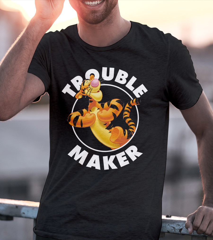 Tigger Trouble Maker Circle Pose Adventures T-Shirt