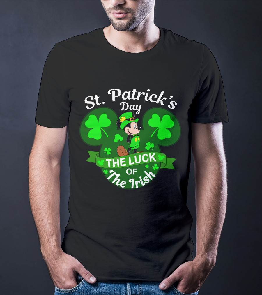 St. Patrick's Day Mickey The Luck Of The Irish T-Shirt
