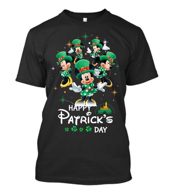 Happy Patrick's Day Minnie Mouse St. Patrick's T-Shirt