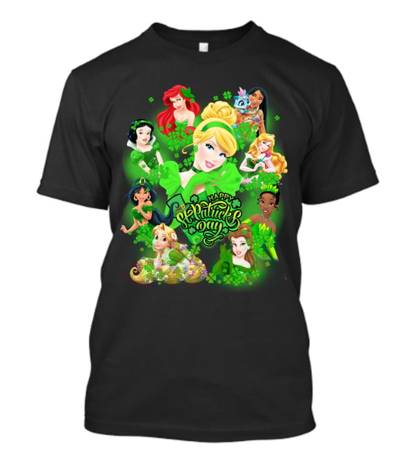 Happy St. Patrick's Day Disney Princesses T-Shirt
