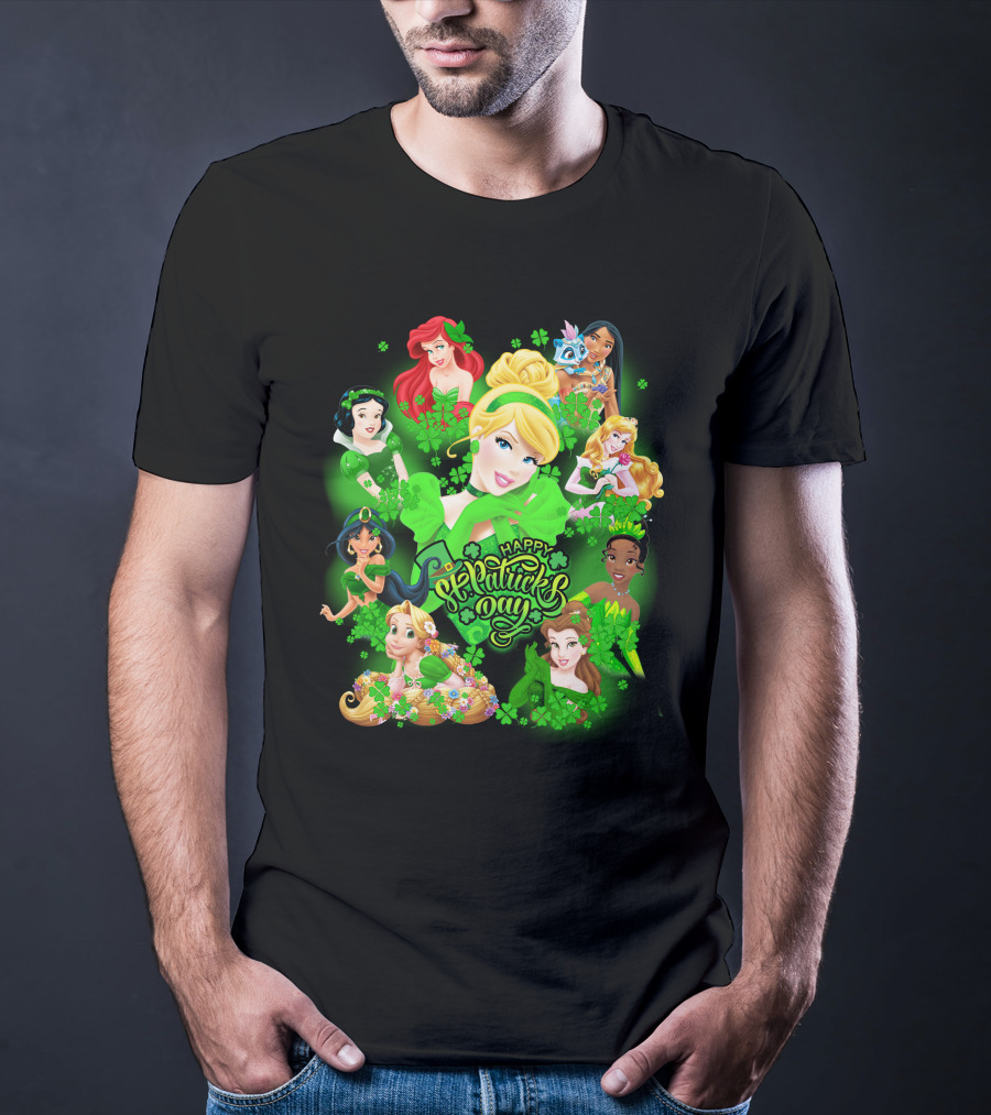 Happy St. Patrick's Day Disney Princesses T-Shirt
