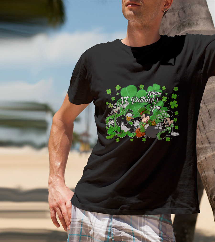 Happy St. Patrick's Day Mickey And Friends T-Shirt