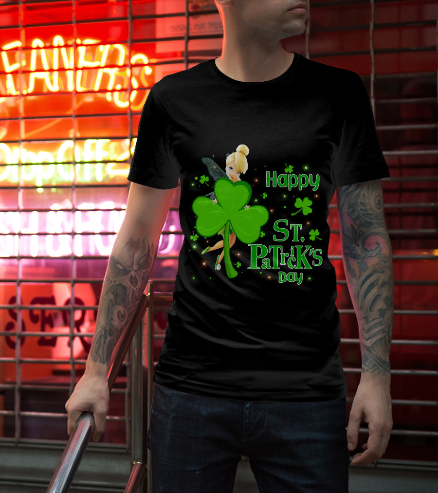 Tinkerbell Happy St. Patrick's Day T-Shirt