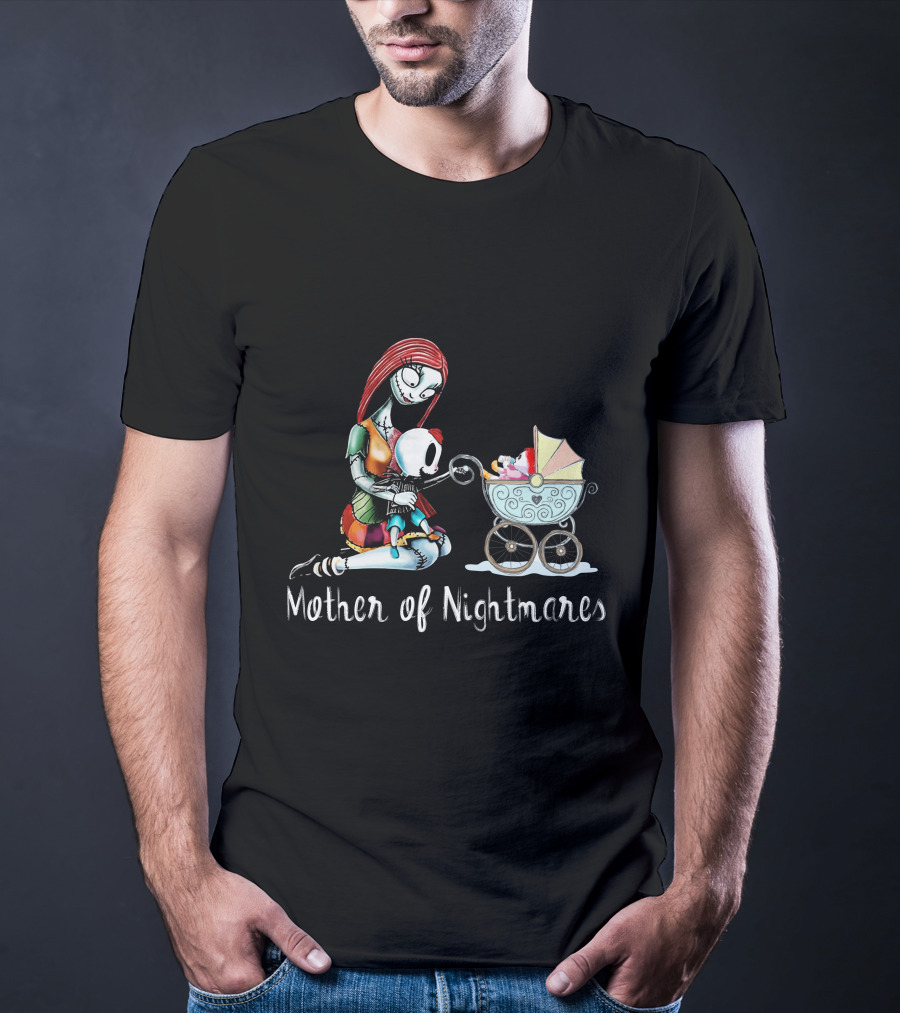 Mother Of Nightmares With One Boy And One Girl In Stroller T-Shirt