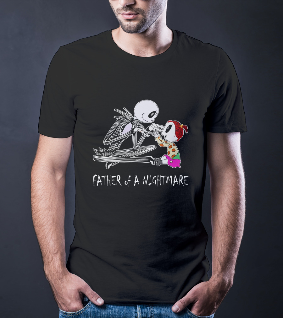 Father Of A Nightmare Skeleton And Child Interaction T-Shirt