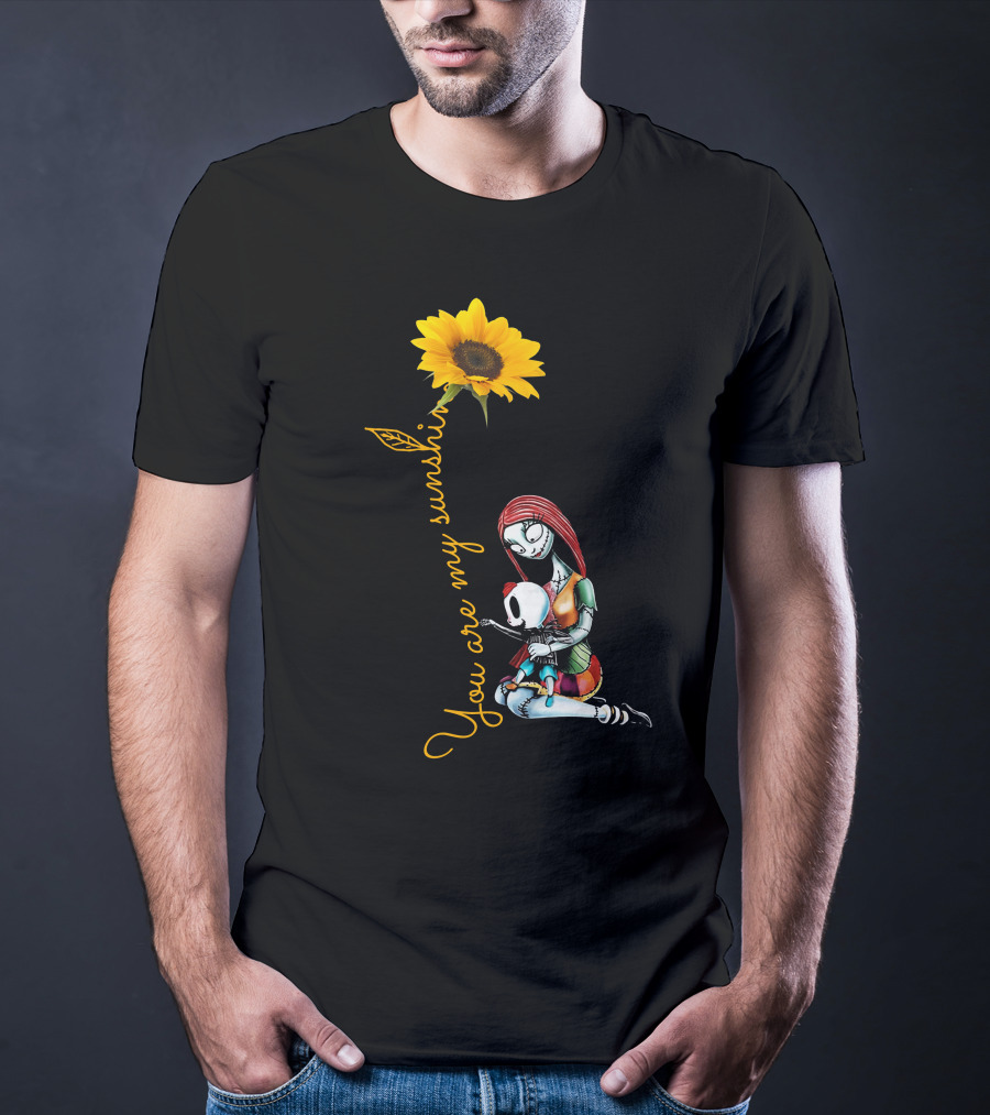 You Are My Sunshine Sunflower With Embracing Couple T-Shirt