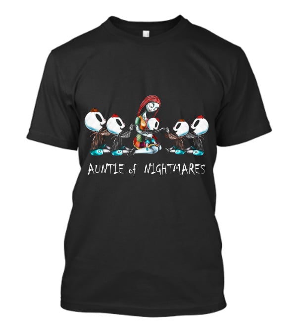 Auntie Of Nightmares Skeleton Boys Gathering T-Shirt