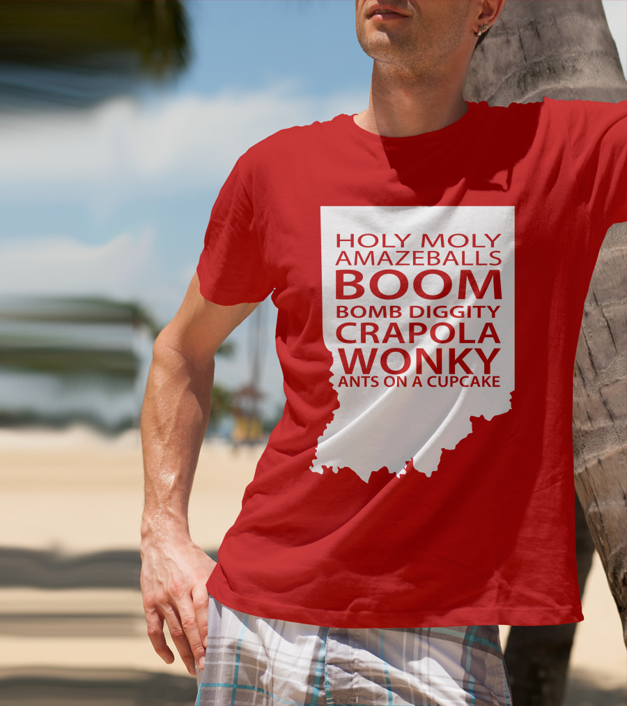 Holy Moly Amazeballs Boom Bomb Diggity Crapola Wonky Ants On A Cupcake T-Shirt