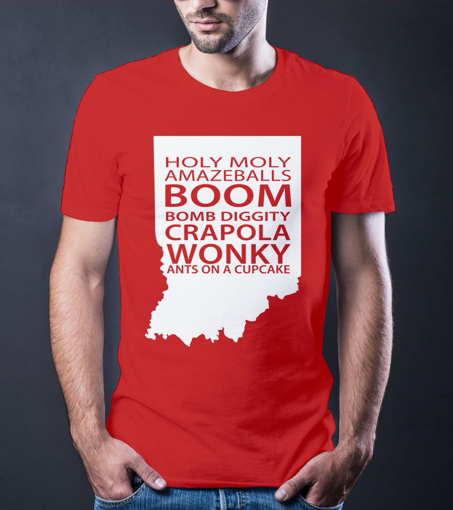 Holy Moly Amazeballs Boom Bomb Diggity Crapola Wonky Ants On A Cupcake T-Shirt