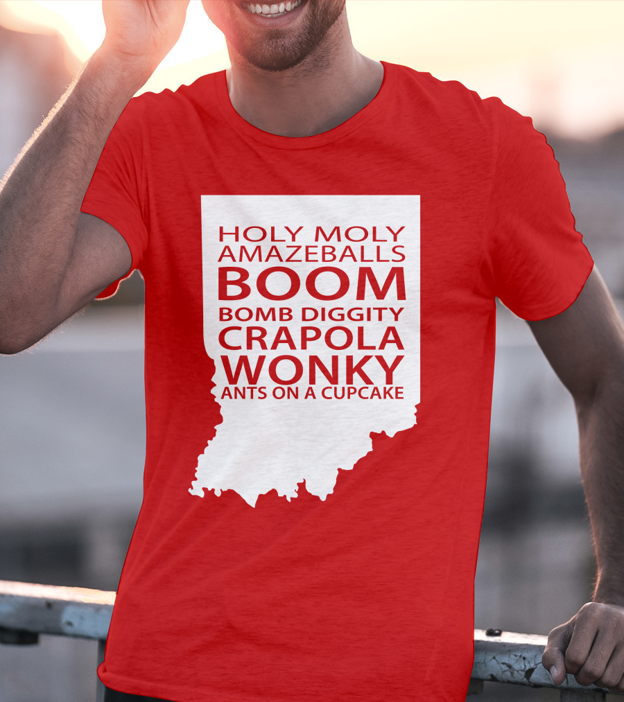 Holy Moly Amazeballs Boom Bomb Diggity Crapola Wonky Ants On A Cupcake T-Shirt