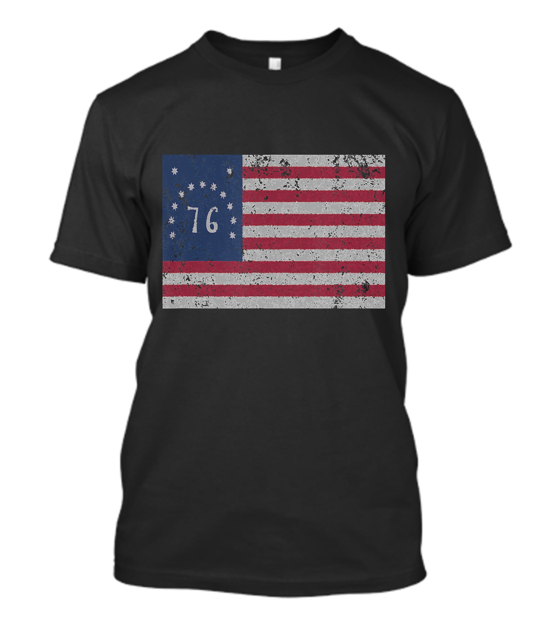 American Bennington Flag 76 United States Of America 1776 T-Shirt