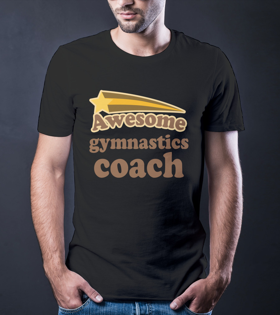 Awesome Gymnastics Coach Starburst Recognition T-Shirt