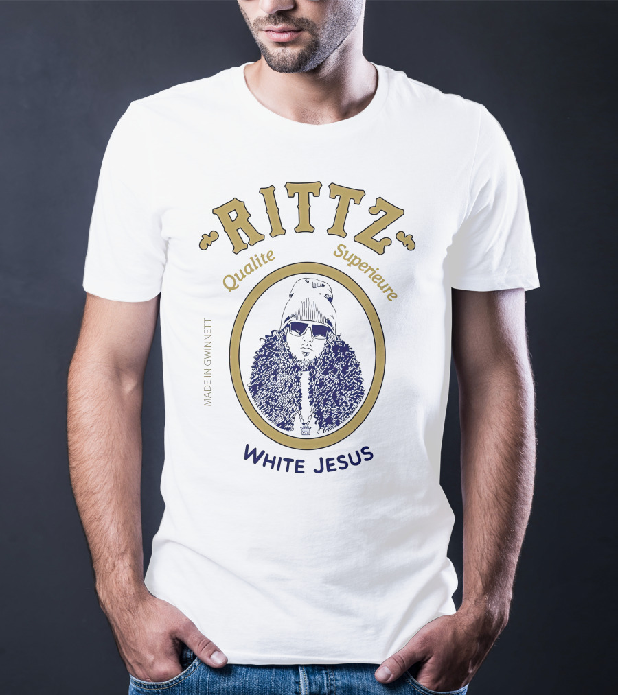 Rittz Qualite Superieure Made In Gwinnett White Jesus T-Shirt