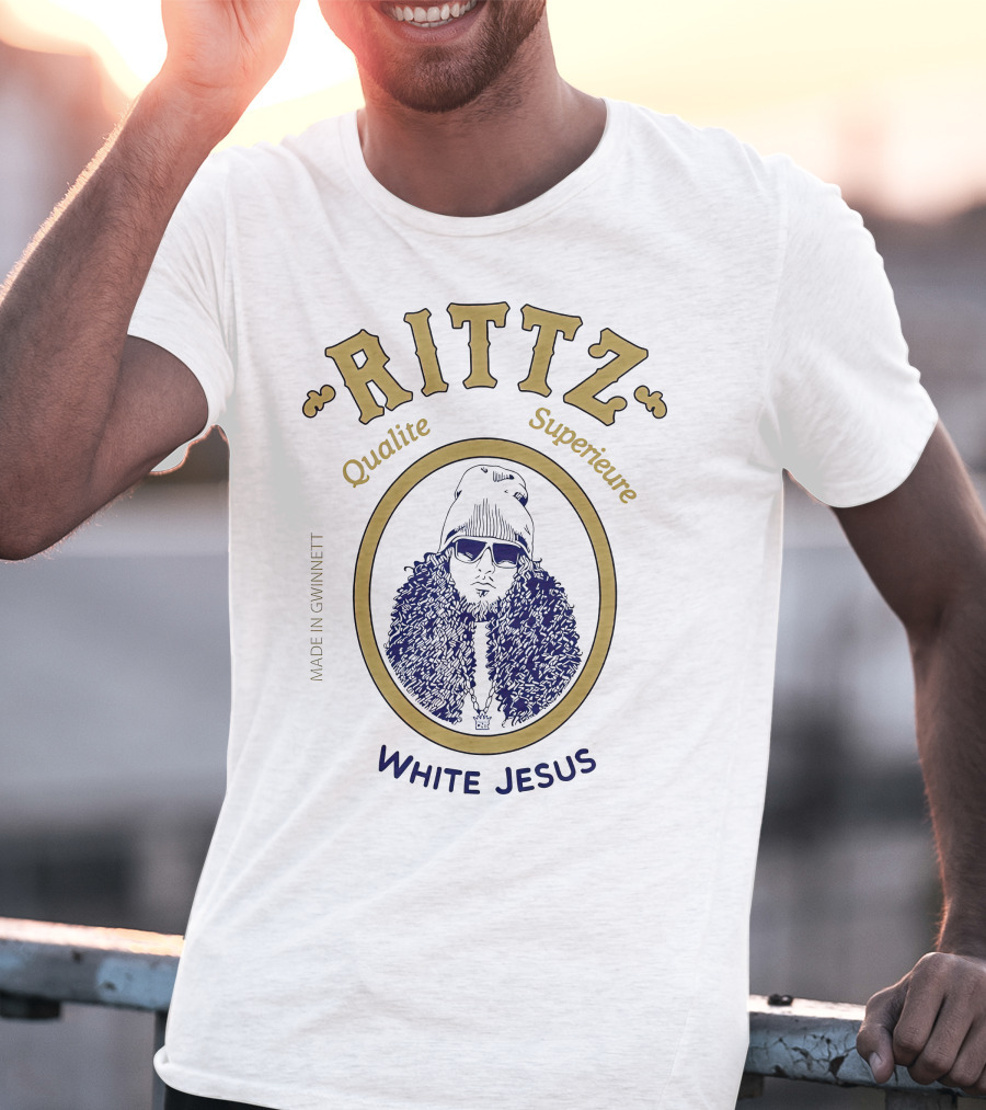 Rittz Qualite Superieure Made In Gwinnett White Jesus T-Shirt