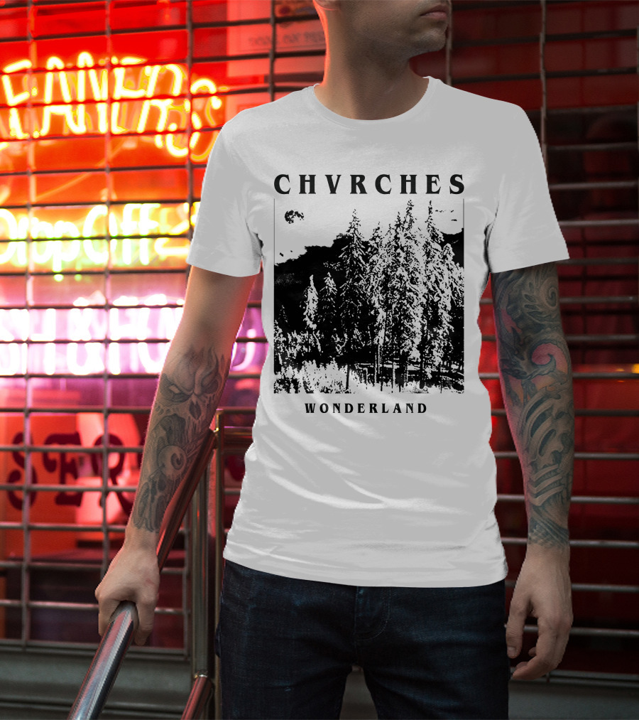 CHVRCHES Wonderland Winter Forest Scene T-Shirt