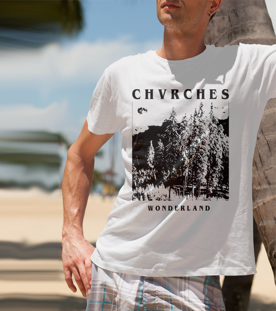 CHVRCHES Wonderland Winter Forest Scene T-Shirt