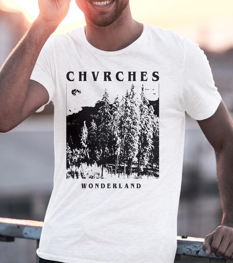 CHVRCHES Wonderland Winter Forest Scene T-Shirt