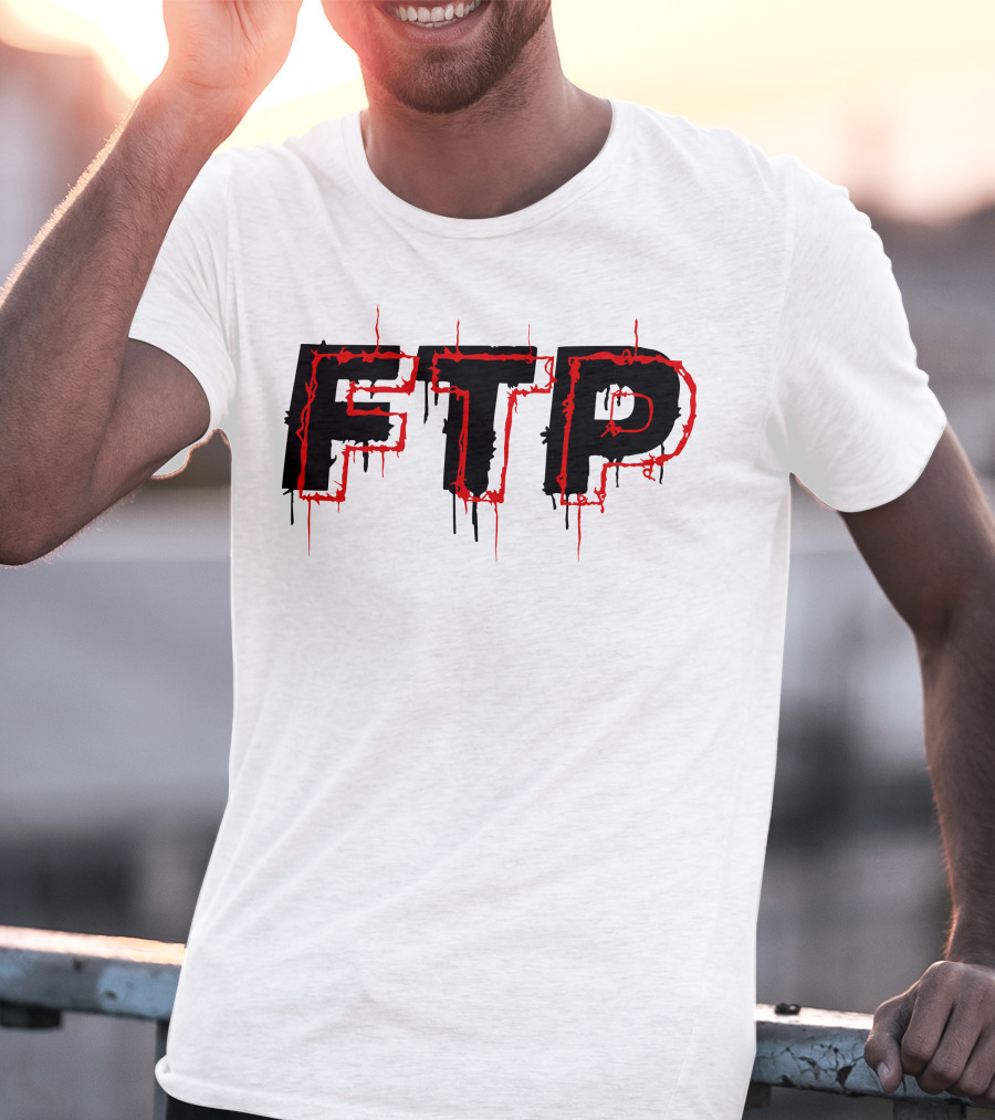 FTP Dripping Text T-Shirt