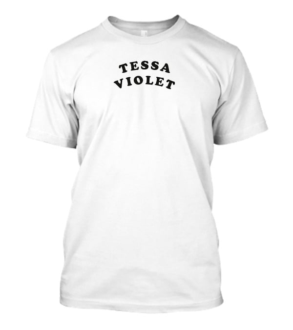 Tessa Violet Retro Style Arched Text T-Shirt