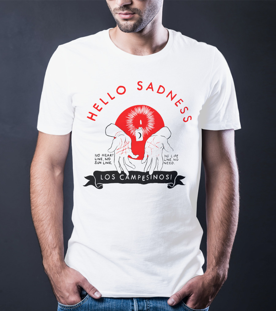 Hello Sadness Candle Hands No Heart Line No Sun Line No Life Line No Need Los Campesinos T-Shirt