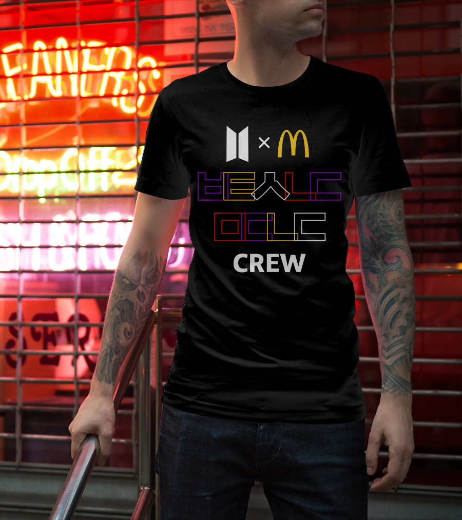 McDonald X BTS Collaboration Be A Music Crew T-Shirt