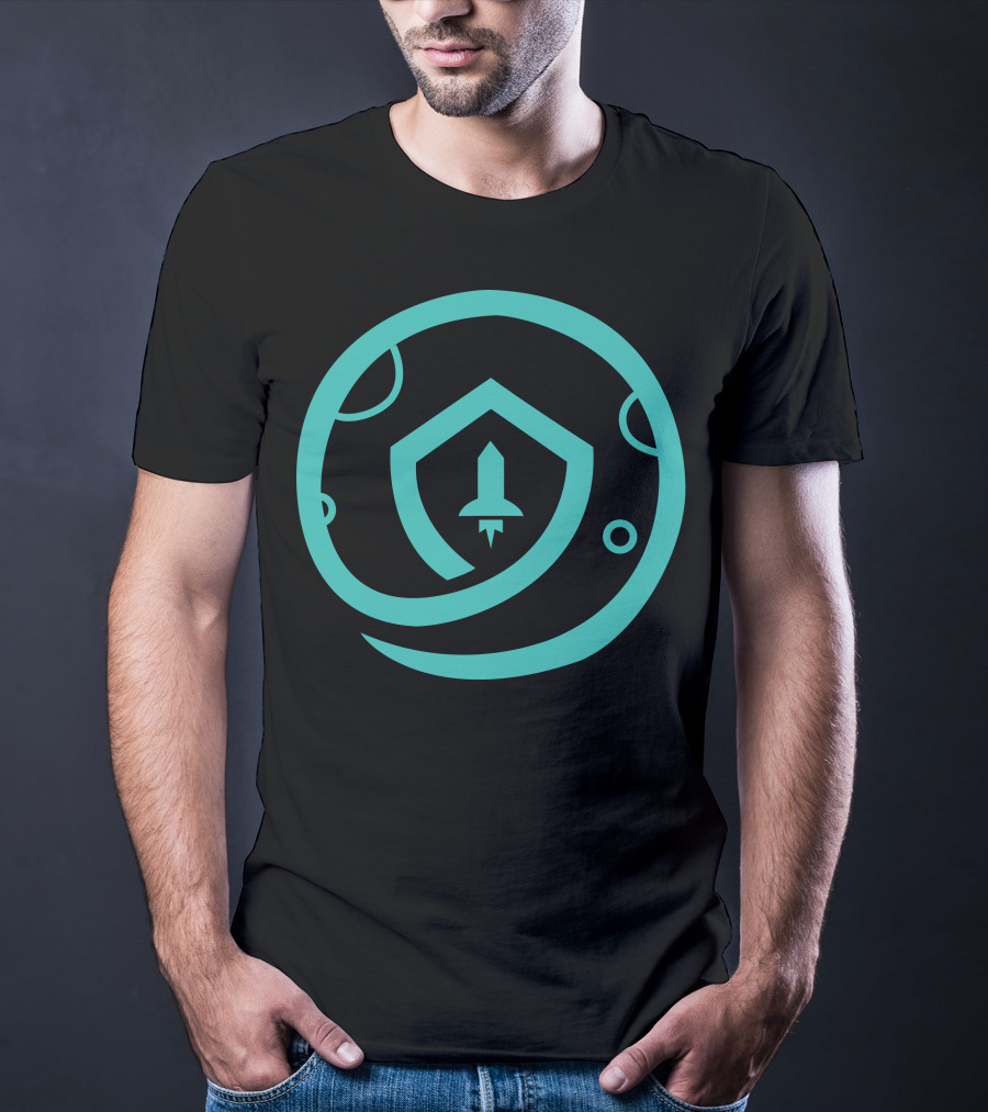 Safemoon Rocket Shield Circular Emblem T-Shirt