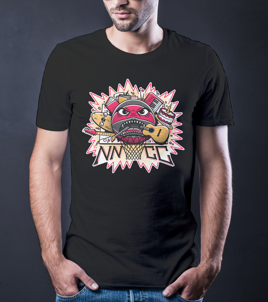 NNNGG Lem Lemm Basketball Guitar Music Elements T-Shirt