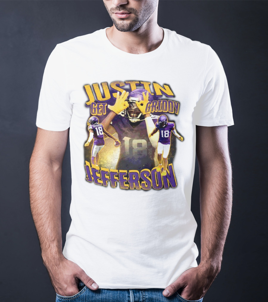 Justin Get Griddy Jefferson 18 T-Shirt