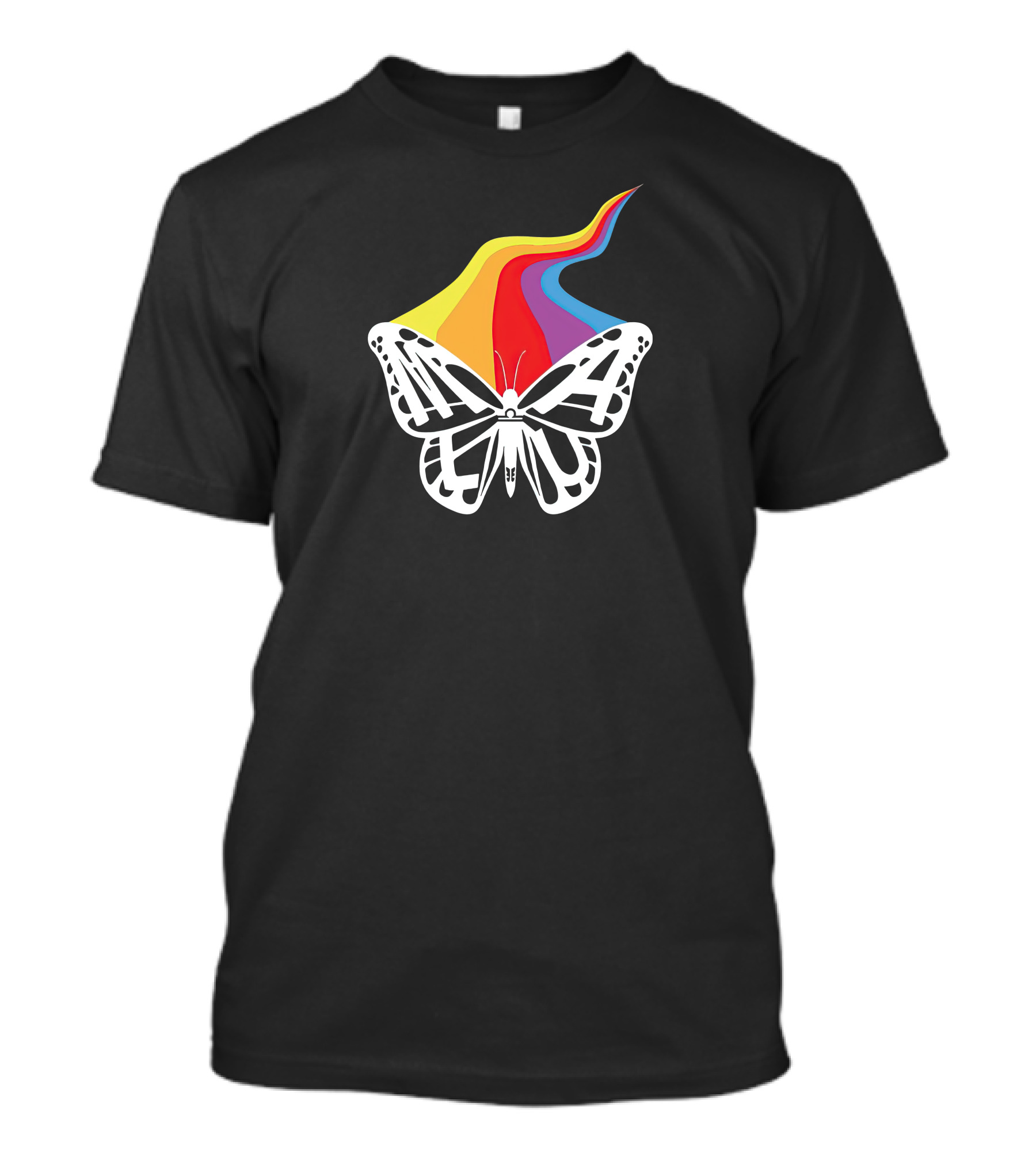 Malu Merch Butterfly Rainbow T-Shirt