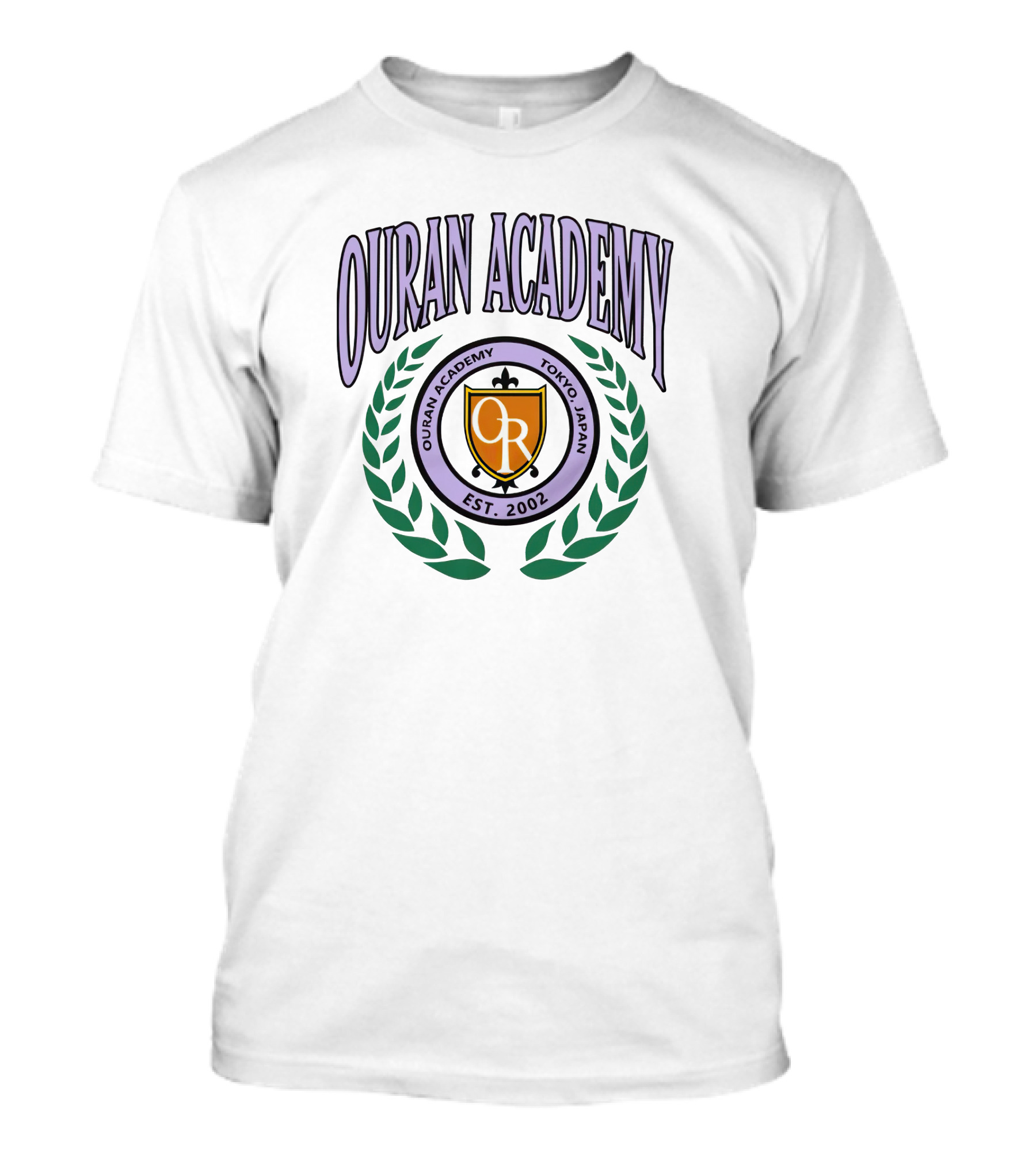 Ouran Academy Tokyo Japan Est. 2002 Emblem Crest T-Shirt