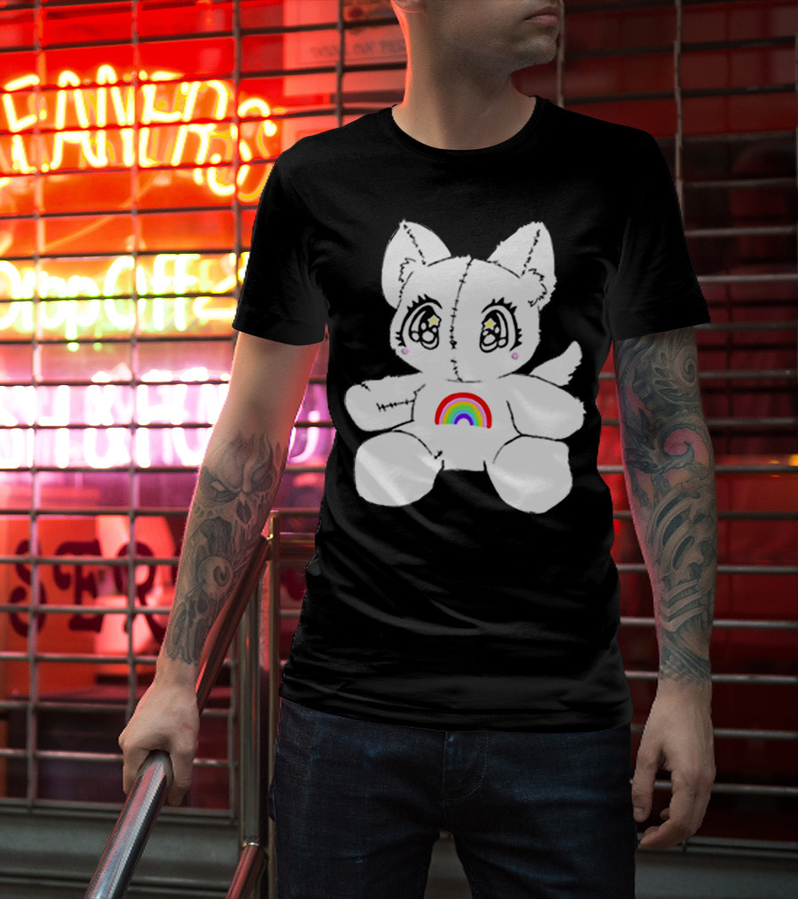 Slayyyter Rainbow Cat Plushie T-Shirt
