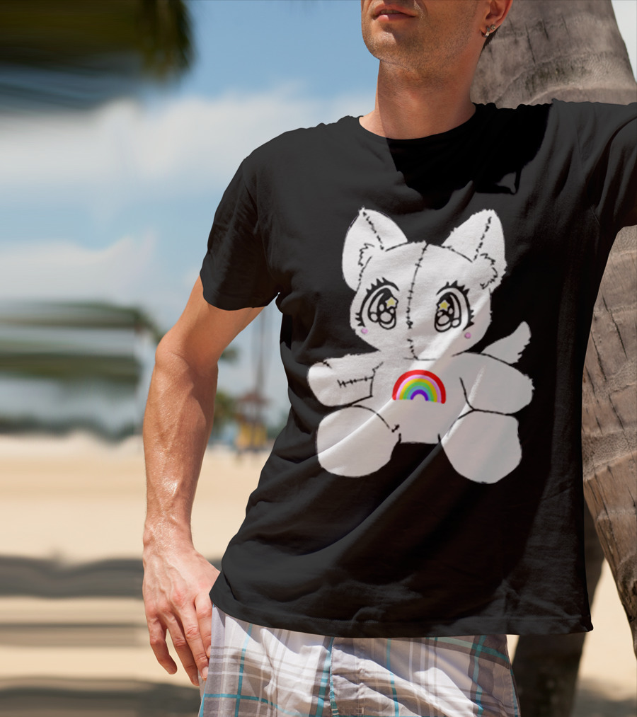 Slayyyter Rainbow Cat Plushie T-Shirt