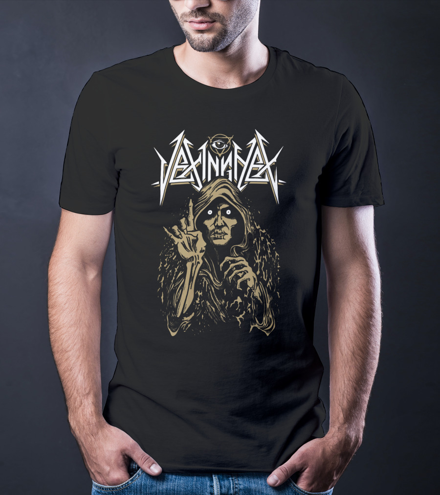 Vexinghex Third Eye Skeleton Cloaked Figure T-Shirt