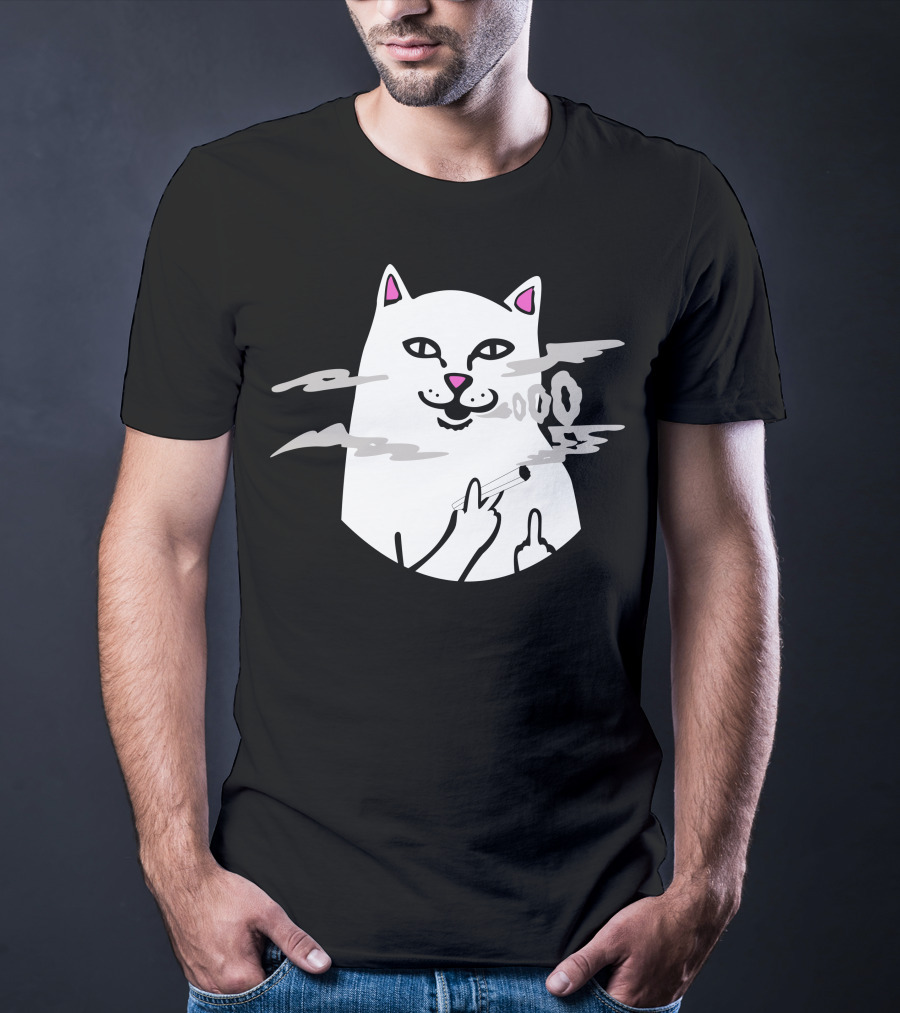 Bella Poarch Cat Smoking Middle Fingers T-Shirt