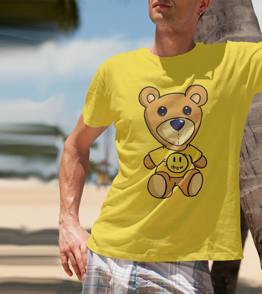 Drew House Teddy Bear Yellow Turtleneck T-Shirt
