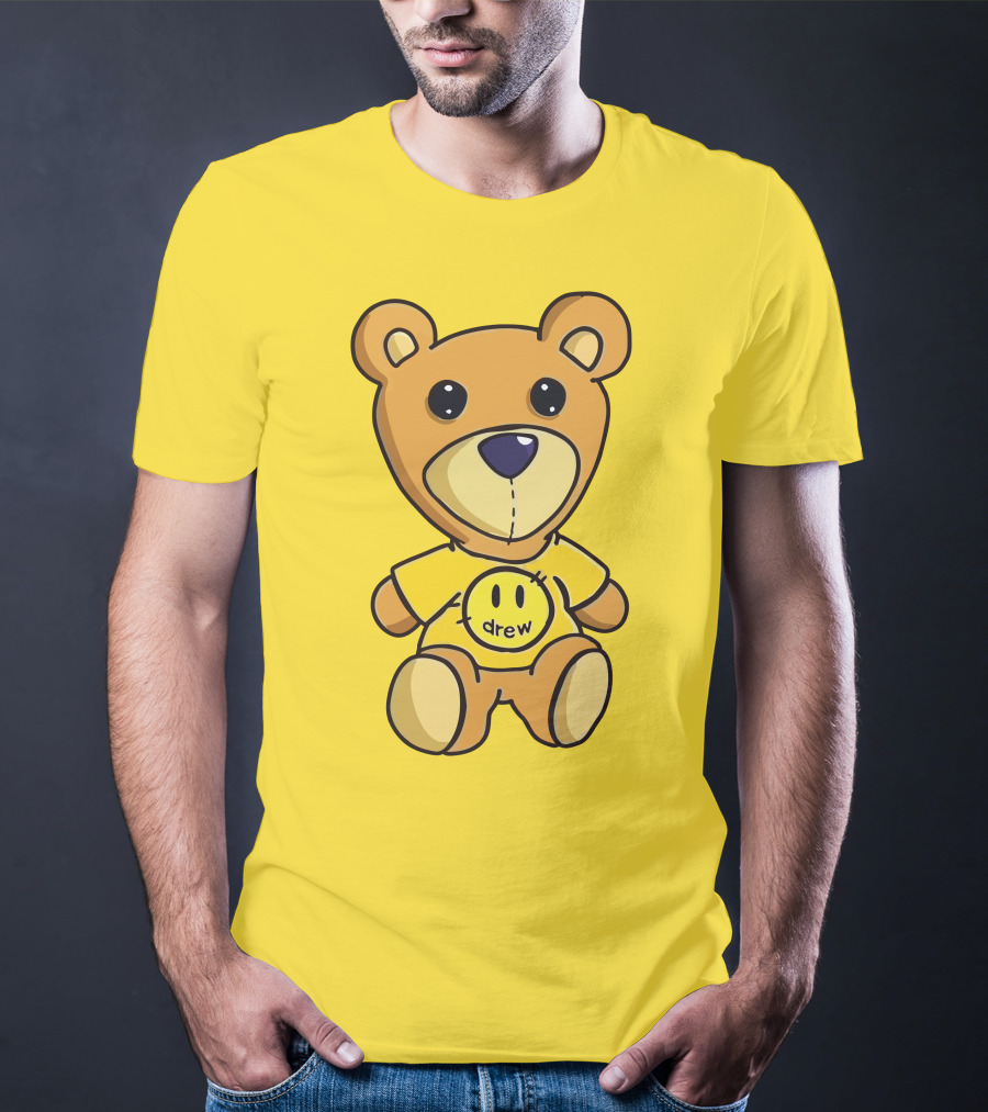 Drew House Teddy Bear Yellow Turtleneck T-Shirt