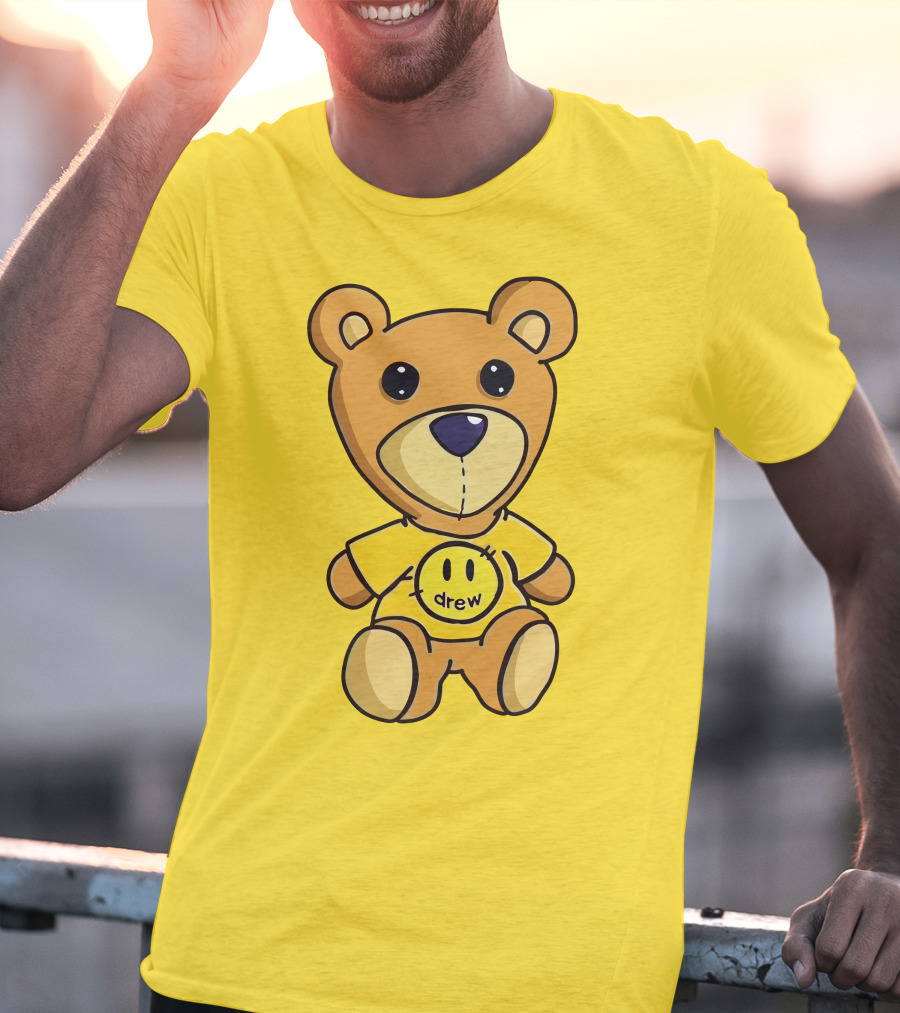Drew House Teddy Bear Yellow Turtleneck T-Shirt