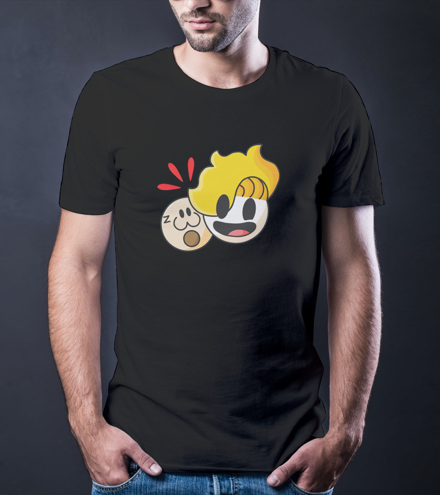 Haminations Animated Faces With Yellow Hair And Expressions T-Shirt