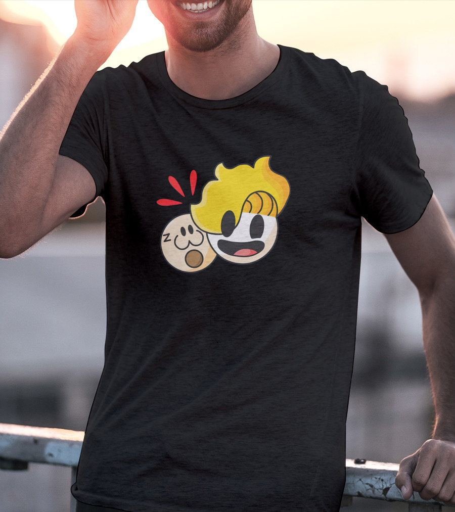 Haminations Animated Faces With Yellow Hair And Expressions T-Shirt
