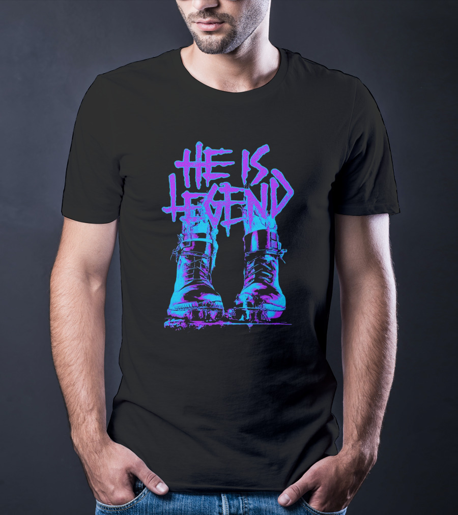 He Is Legend Blue Boots T-Shirt