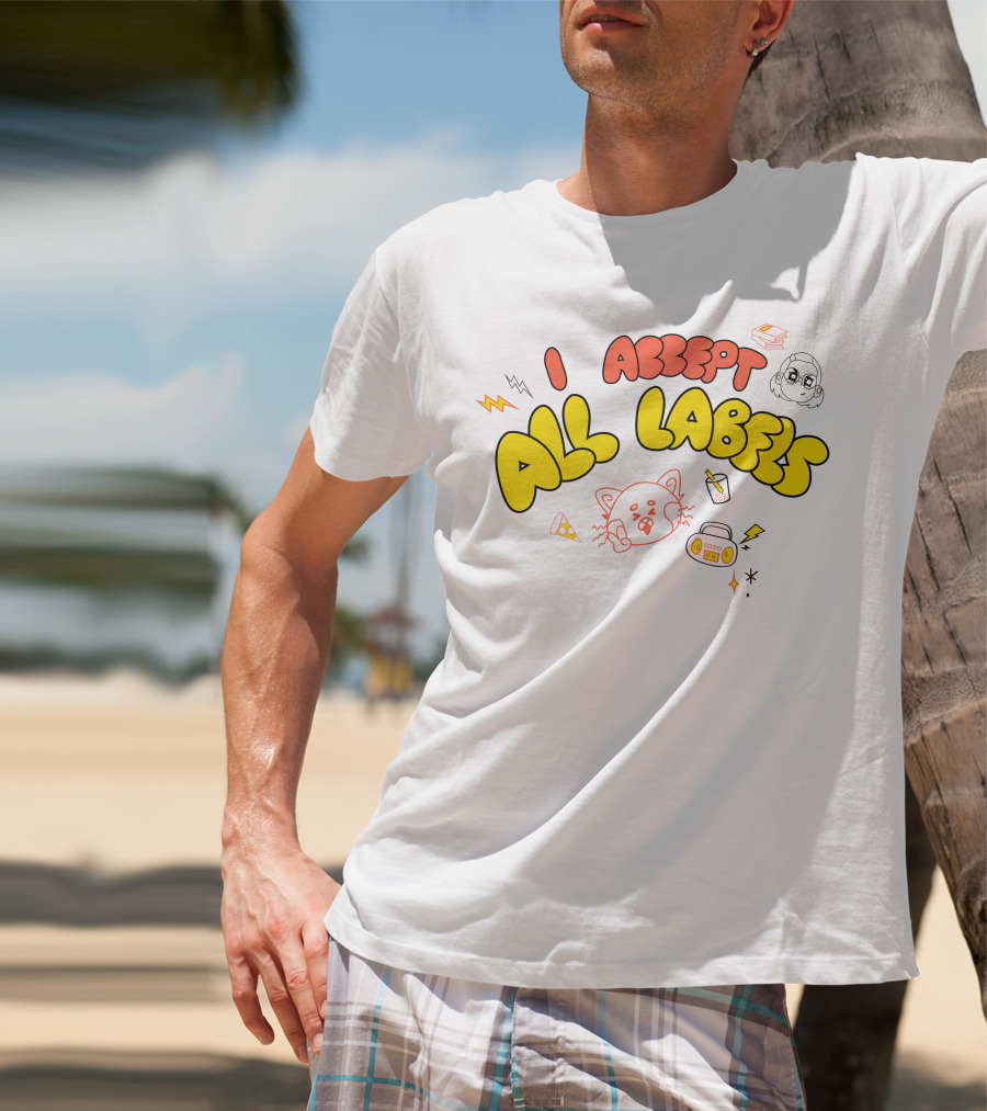 I Accept All Labels Turning Red Merch Pixar T-Shirt
