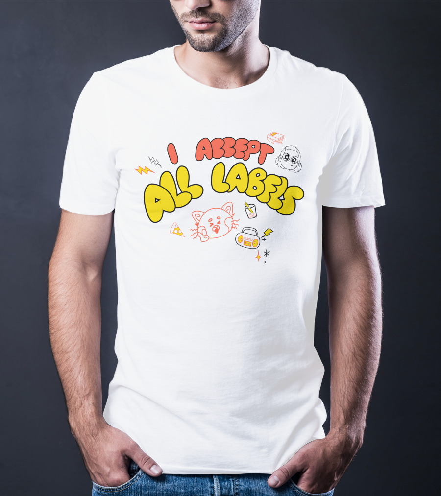 I Accept All Labels Turning Red Merch Pixar T-Shirt