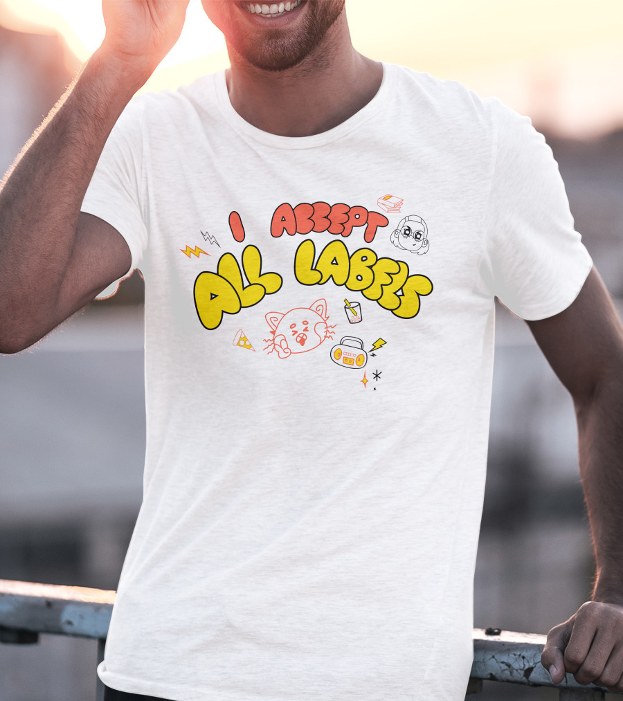 I Accept All Labels Turning Red Merch Pixar T-Shirt