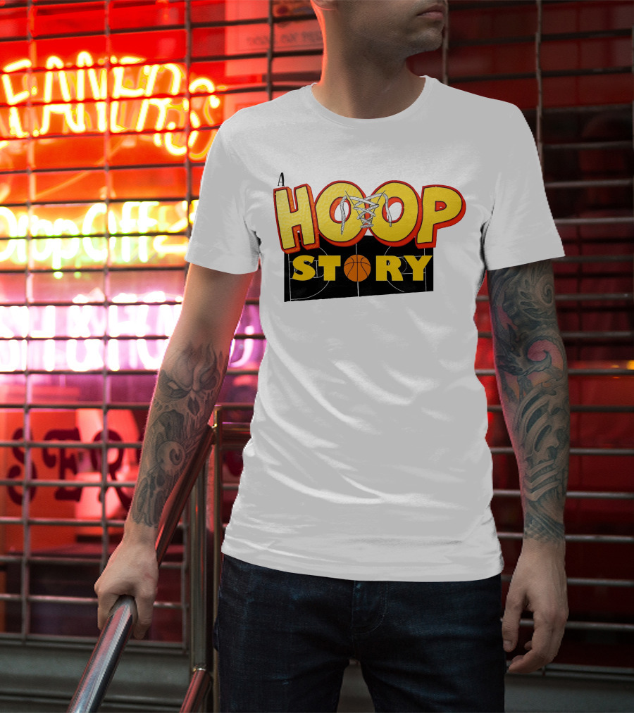 A Hoop Story Basketball Court T-Shirt