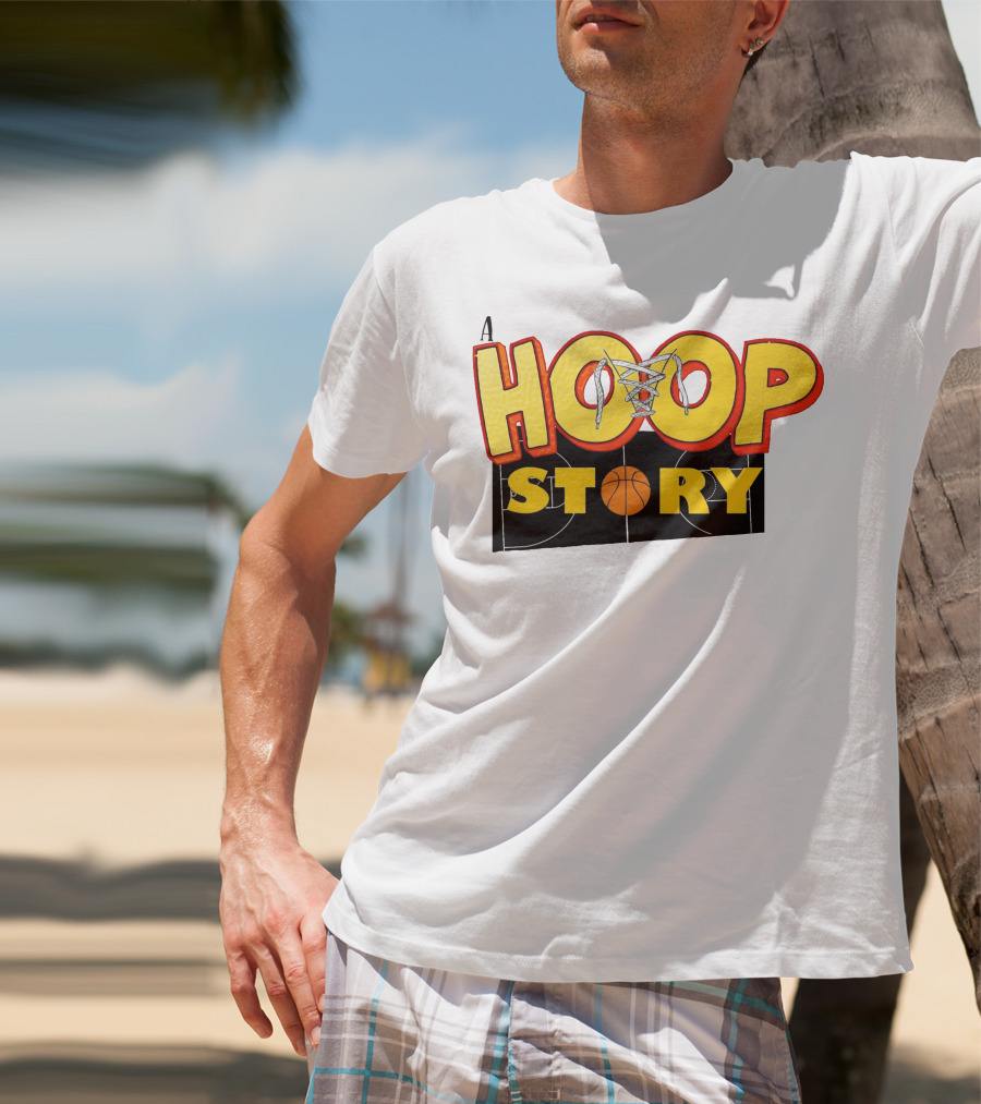A Hoop Story Basketball Court T-Shirt