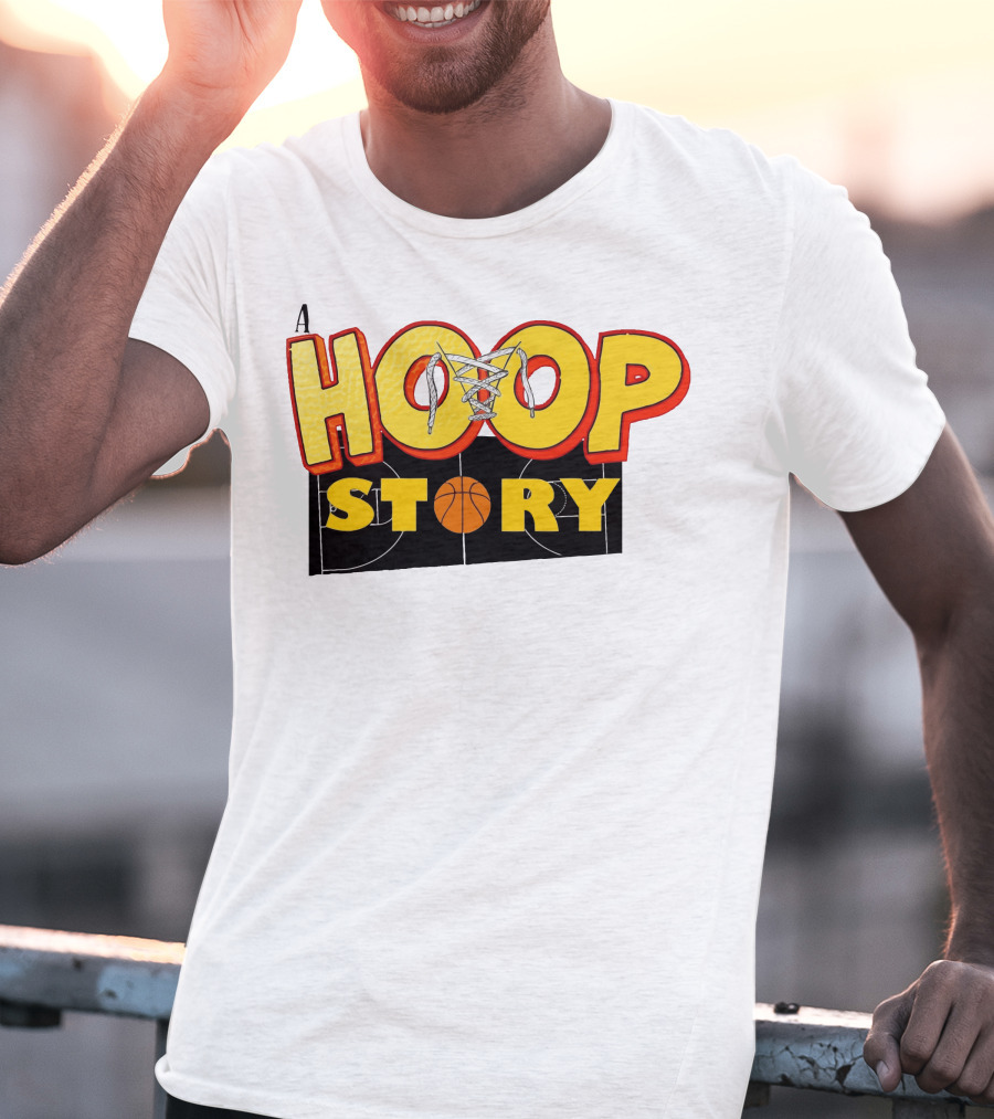 A Hoop Story Basketball Court T-Shirt