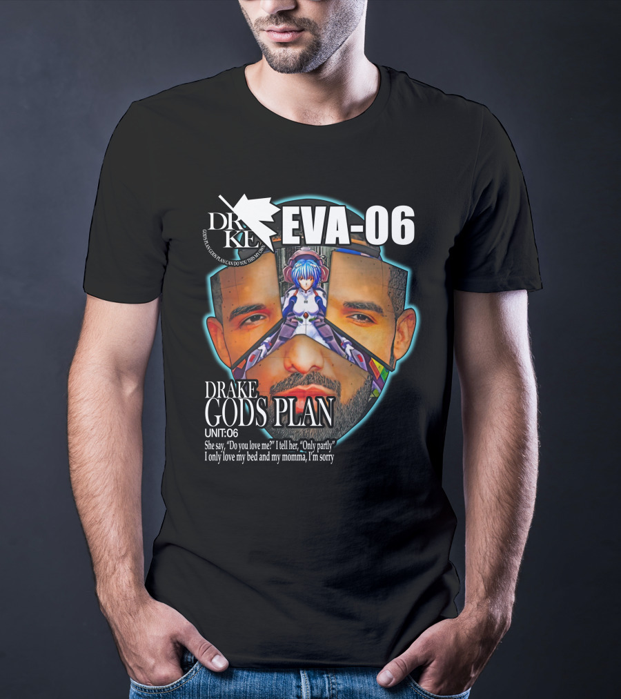 DRAKE EVA-06 GODS PLAN UNIT 06 T-Shirt