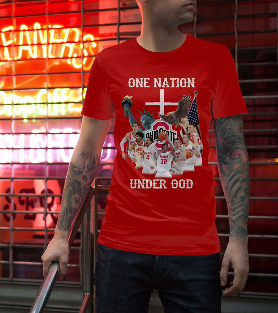 Ohio State Basketball One Nation Under God T-Shirt