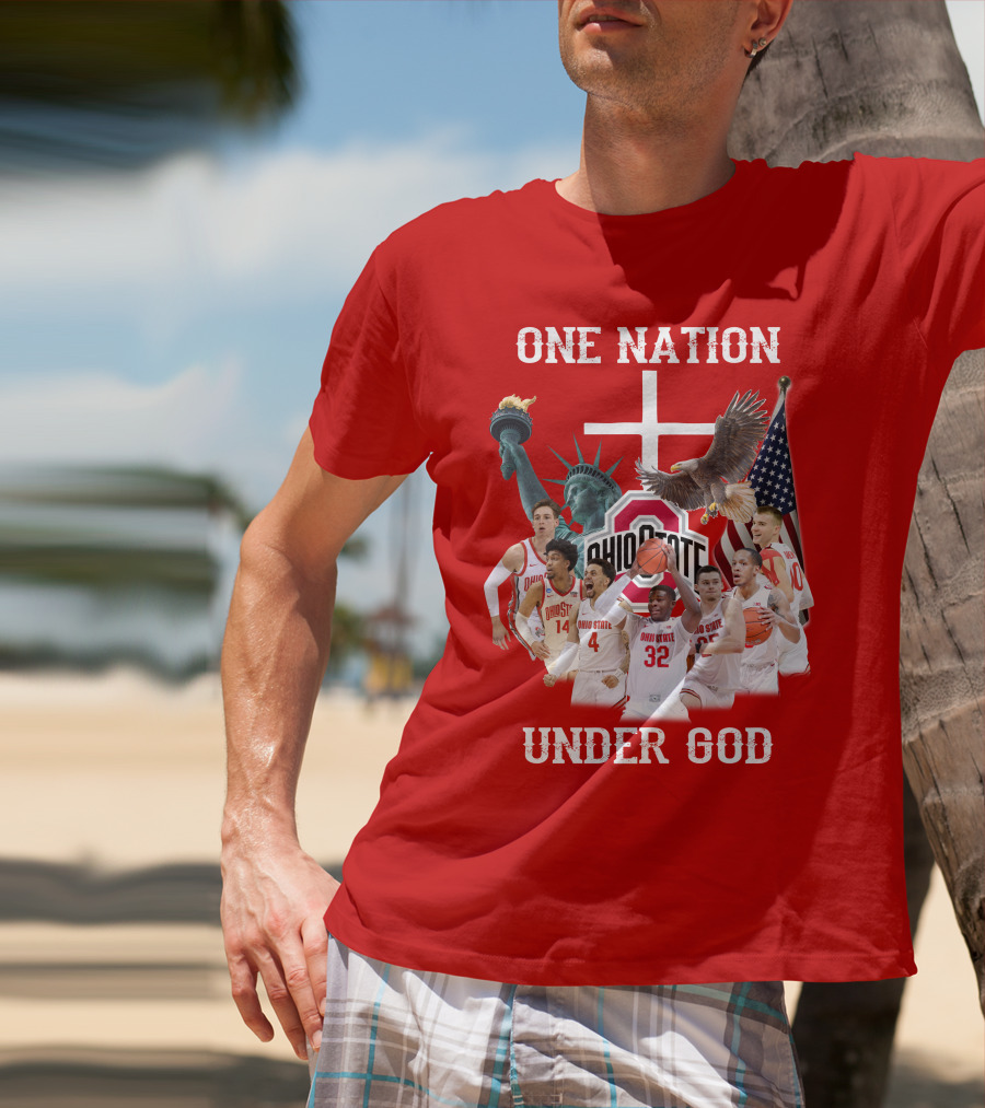 Ohio State Basketball One Nation Under God T-Shirt