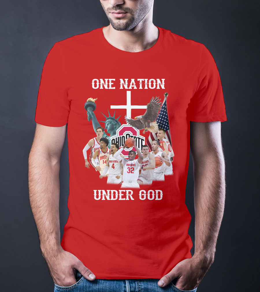 Ohio State Basketball One Nation Under God T-Shirt